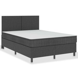 vidaXL Boxspringframe stof grijs 160x200 cm