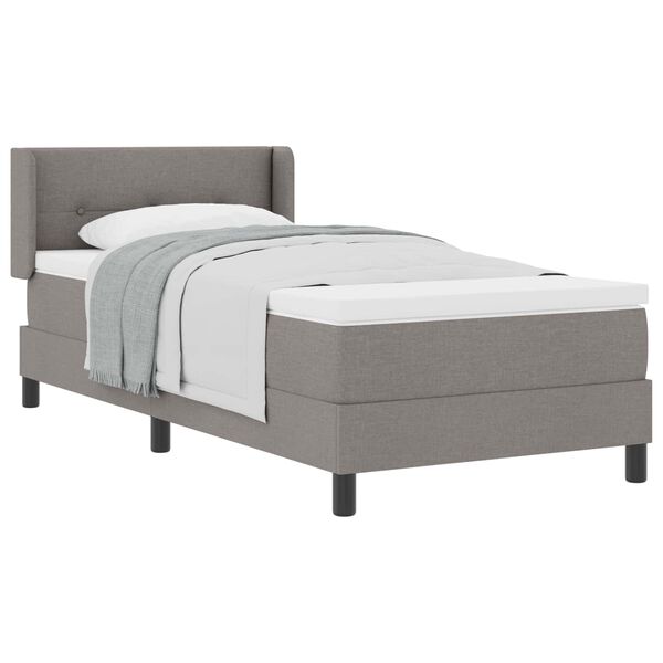 vidaXL Boxspringbed met matras Taupe 200 x 80 cm Polyester
