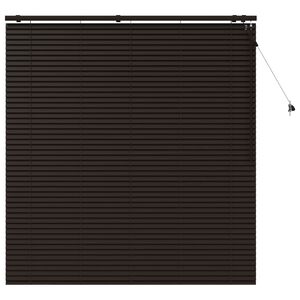 vidaXL Venetiaanse jaloezie Donkerbruin 160 x 160 cm 35 mm