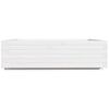vidaXL Plantenbak 90x90x26,5 cm massief grenenhout wit