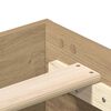 vidaXL Bedframe zonder matras spaanplaat artisanaal eikenkleurig