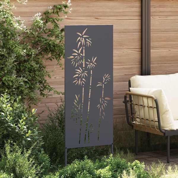 vidaXL Tuin Privacy Screen Antraciet 50 x 140 cm Koudgewalst staal