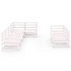 vidaXL 7-delige Loungeset massief grenenhout wit