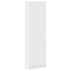 vidaXL Kledingkast Wit 55 x 25 x 189 cm Bewerkt hout