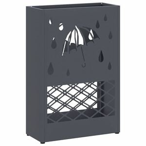 vidaXL Paraplu Standaard Antraciet 28 x 12 x 41 cm Staal