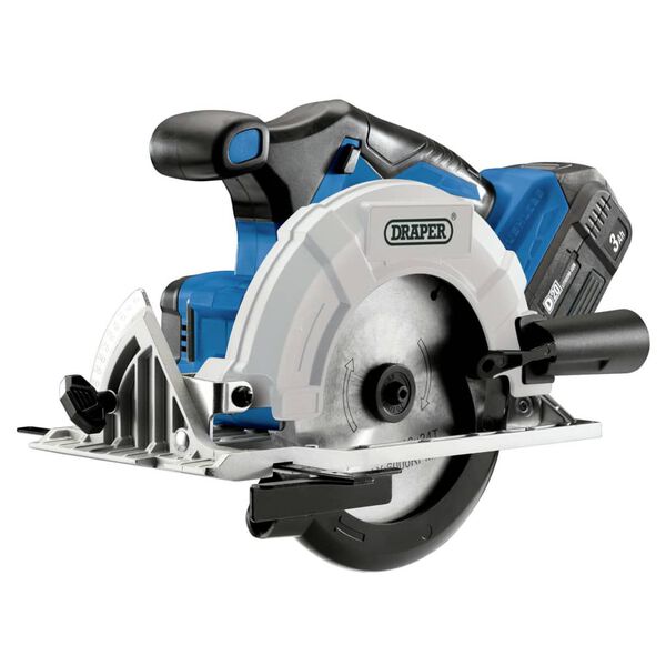 Draper Tools Cirkelzaag borstelloos met 1 x 3 Ah D20 accu 20 V
