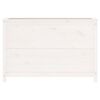 vidaXL Plantenbak verhoogd 119,5x40x78 cm massief grenenhout wit
