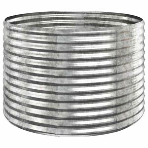 vidaXL Plantenbak 100x100x68 cm gegalvaniseerd staal zilverkleurig