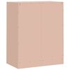 vidaXL Dressoir 67x39x83 cm staal roze