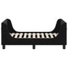 vidaXL Peuterbedframe met hoofdbord Zwart 70 x 140 cm Fluweel