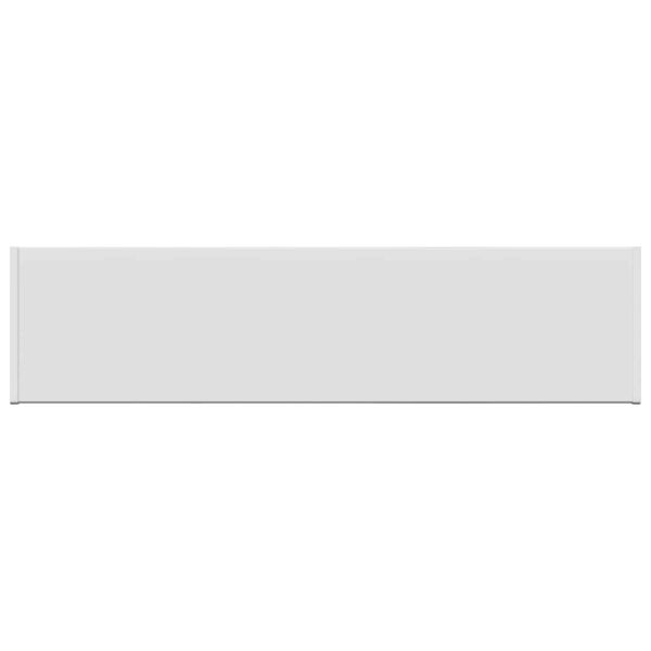 vidaXL Raamsokkel Wit 100 x 25 x 4,5 cm PVC