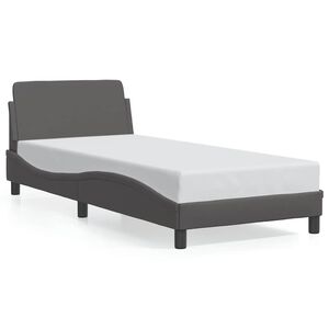 vidaXL Bedframe "Dover" kunstleer grijs 80x200 cm