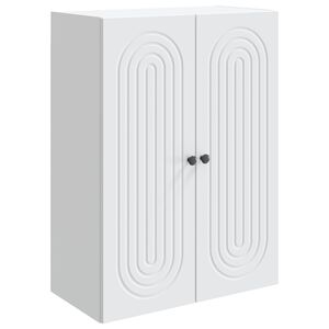 vidaXL Wandkast Wit 66 x 34,5 x 90 cm Bewerkt hout