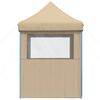 vidaXL Partytent Beige 200 x 200 x 306 cm Oxford Stof