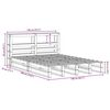 vidaXL Bedframe zonder matras massief grenenhout 140x190 cm