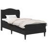 vidaXL Bedframe met hoofdeinde Zwart 90 x 190 cm Kunstleer