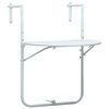 vidaXL Balkontafel hangend 60x64x83,5 cm rattan-look kunststof wit