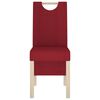 vidaXL Eetkamerstoelen 2 st stof wijnrood