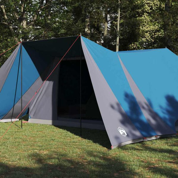 vidaXL Tipi Tent met dak met opslag Blauw 660 x 456 x 200 cm taft
