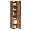 vidaXL Hoge kast 2 pcs Oud Hout Bewerkt hout