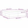 vidaXL Boxspringbed Lichtgrijs en wit. 200 x 200 cm Katoen Stof