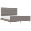 vidaXL Bedframe met hoofdeinde Taupe 180 x 200 cm Stof