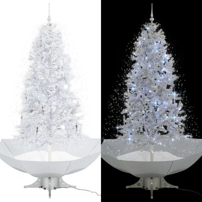 Om te mediteren Confronteren Dierbare vidaXL Kerstboom sneeuwend met paraplubasis 190 cm wit online kopen |  vidaXL.be