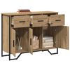 vidaXL Dressoir met lade Artisan Eiken 97 x 32,5 x 74,5 cm