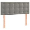 vidaXL Boxspring met matras fluweel lichtgrijs 90x190 cm