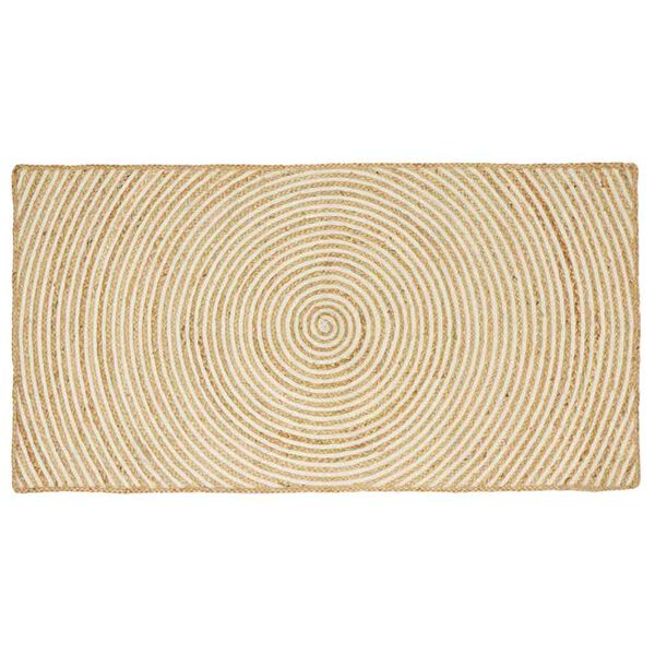 vidaXL Vloerkleed Natuurlijk en Zwart 200 x 290 cm Jute