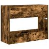 vidaXL Paraplu Standaard Gerookt eiken 65 x 24 x 50 cm Bewerkt hout