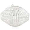 vidaXL Lantaarnhouder hangend wicker wit