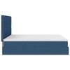 vidaXL Ottoman bed met matrassen en LED's 200x200cm stof blauw