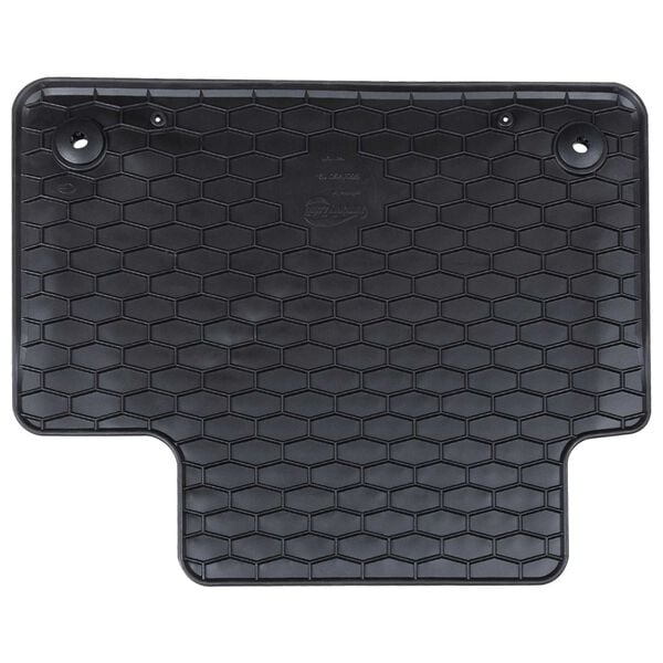 vidaXL Autobodemmat 4 pcs Zwart Rubber