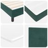 vidaXL Boxspringbed met matras Donkergroen 180 x 200 cm Fluweel