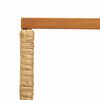vidaXL Buiten Tafel Naturel 80 x 40 x 40 cm Staal en Poly Rattan