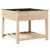 vidaXL Plantenbak Beige 90 x 90 x 76,5 cm Massief Vurenhout