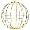 vidaXL Bal 160 LED's Warmwit 50,5 x 50,5 x 52 cm Metaal