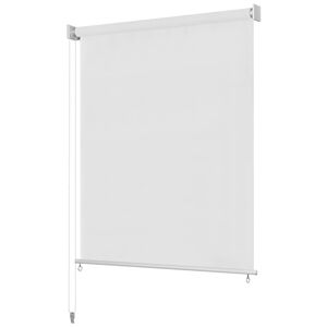 vidaXL Rolgordijn voor buiten 105(B)x140(H) cm wit