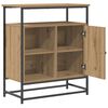 vidaXL Dressoir Artisan Eiken 69 x 35 x 80 cm Bewerkt hout