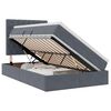 vidaXL LED Opslagbed met Matras Donkergrijs 120 x 200 cm Fluweel