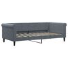 vidaXL Slaapbank 90x190 cm fluweel donkergrijs