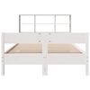 vidaXL Bed met boekenkast zonder matras grenenhout wit 120x190 cm