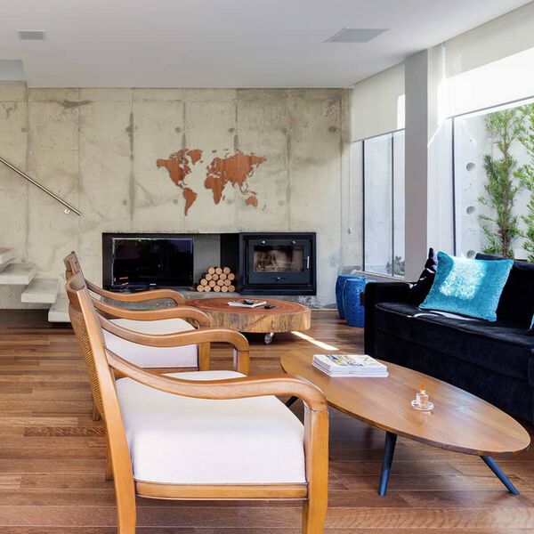 MiMi Innovations Wereldkaart muurdecoratie Exclusive 130x78 cm sapeli