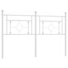 vidaXL Vervangend hoofdbord 160 cm metaal wit