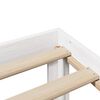 vidaXL Bedframe met hoofdbord massief grenenhout wit 75x190 cm