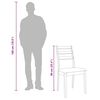 vidaXL Eetkamerstoelen met kussens 2 st massief hout rubber wit