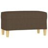 vidaXL Bankje 70x35x41 cm stof bruin
