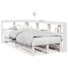 vidaXL Bed met boekenkast zonder matras grenenhout wit 90x190 cm