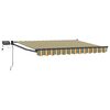 vidaXL Handbediende luifel met LED's 3,5 x 2,5 m